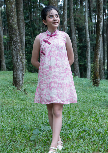 Floral Pearl Cheongsam Dress